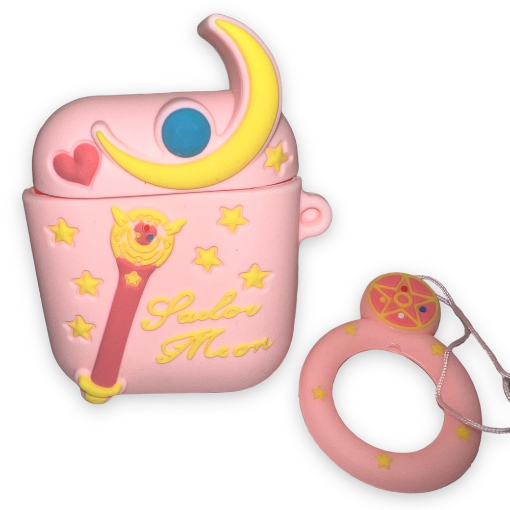 NEW Sailor Moon AirPods Case Pink Anime Shockproof Protective Silicone Case